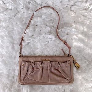 Authentic Miu Miu shoulder designer bag pouch